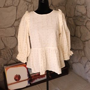 Target beige blouse